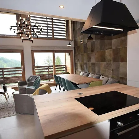 Daire Alpine Loft - 5 Pieces 10 Pers- De Gamme - Alpine Loft - 10alpi - Plagne Centre Mae-2634 *